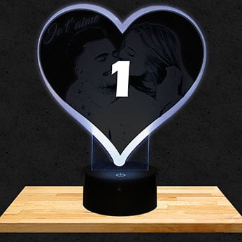 Customised Heart Lamp