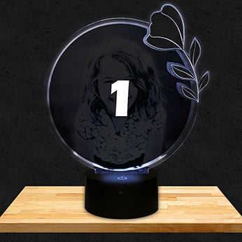 Customised Round Flower Lamp