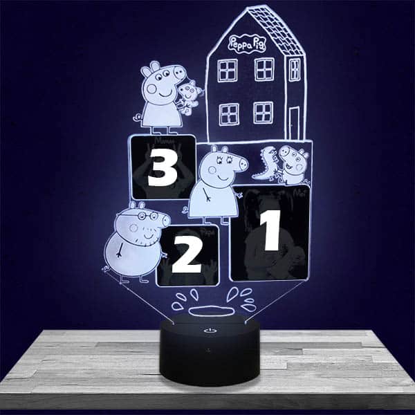 Customised kid's Night Light Peppa Pig 3 photos