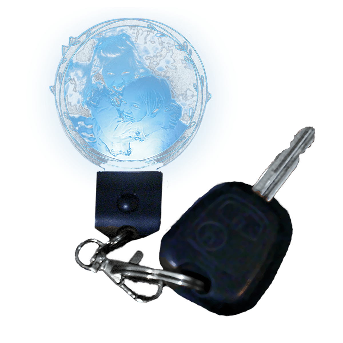 7 colours keyring + 2 automatic modes Rounded Ornaments