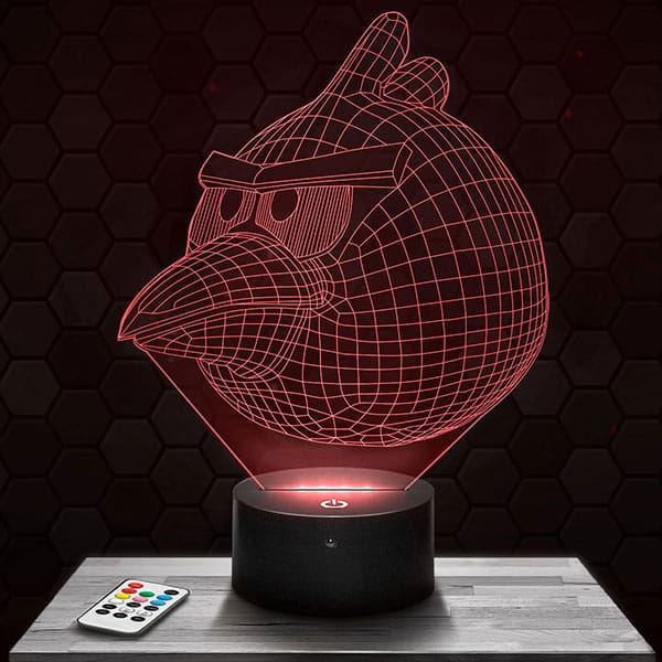lampe-3d-angry-bird Lampe 3D Angry Birds avec socle au choix !