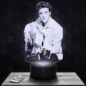 Lampe 3D Elvis Presley avec socle au choix !