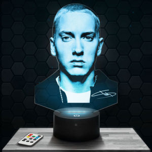 Lampe 3D Eminem avec socle au choix !