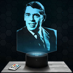Lampe 3D Jacques Brel avec socle au choix !