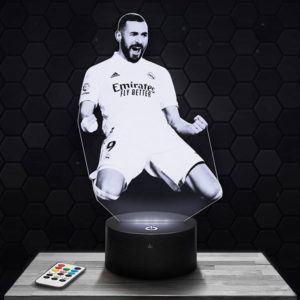 Lampe 3D Karim Benzema avec socle au choix !
