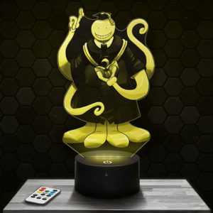 Lampe 3D Koro Senseï - Assassination Classroom avec socle au choix !