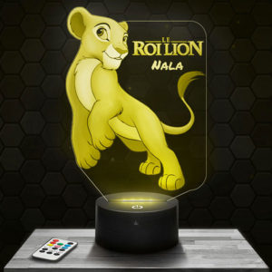 Lampe 3D Nala - Le Roi Lion avec socle au choix !