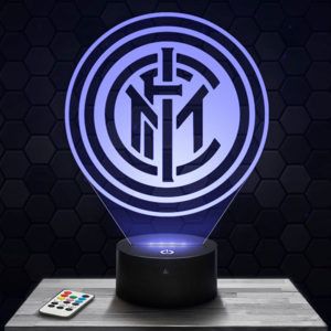 Lampe 3D Logo Inter Milan avec socle au choix !