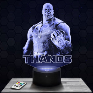 Lampe 3D Marvel - Thanos avec socle au choix !