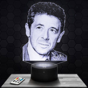 Lampe 3D Patrick Bruel avec socle au choix !