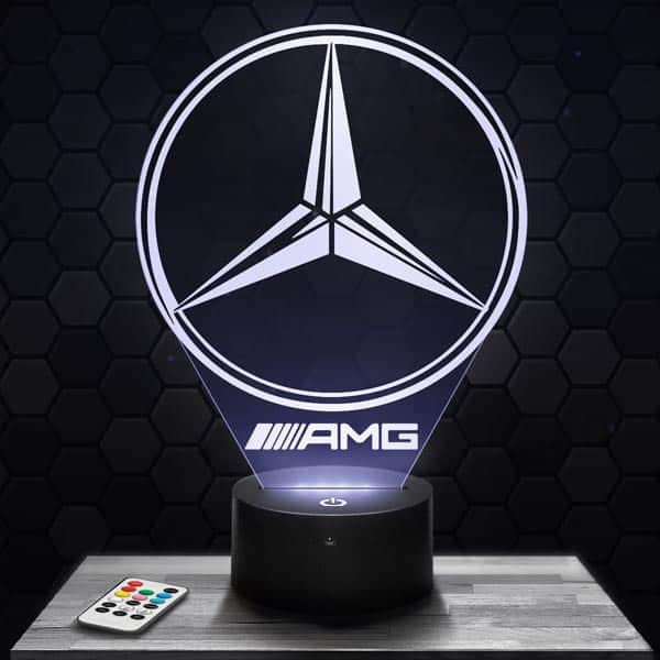 lampe-3d-logo-mercedes-amg Logo Mercedes AMG