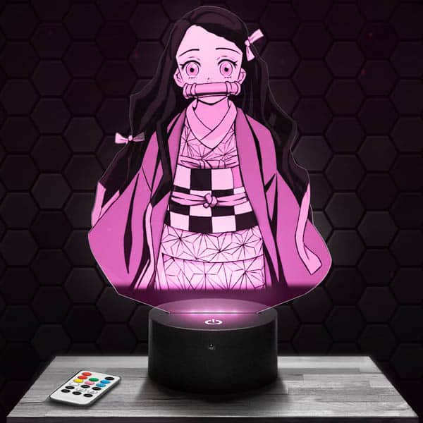 lamp-3d-mockup-Demon-Slayer-Nezuko