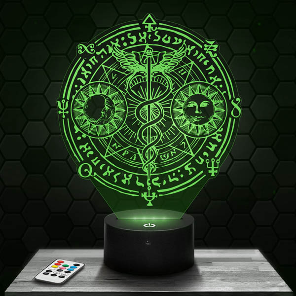 lampe-3d-caducee-asclepios-mythologie-medecine-600