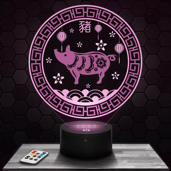 lampe-3d-signe-astologique-chinois-cochon-600