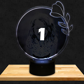 Customised Round Flower Lamp