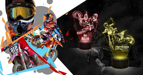 Lampes 3D Moto Sport