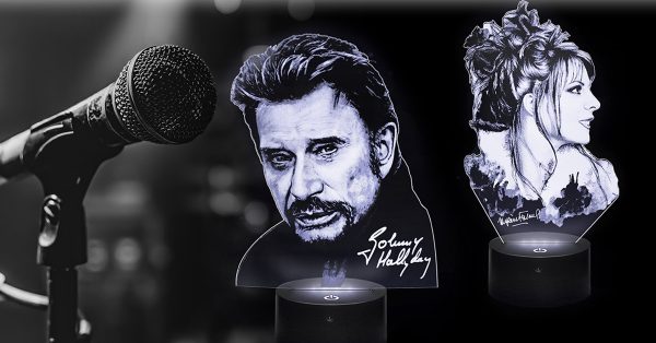 Lampes 3D Musique et célébrités