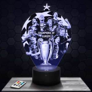 Lampe LED 3D PSG Champion d'Europe 2025
