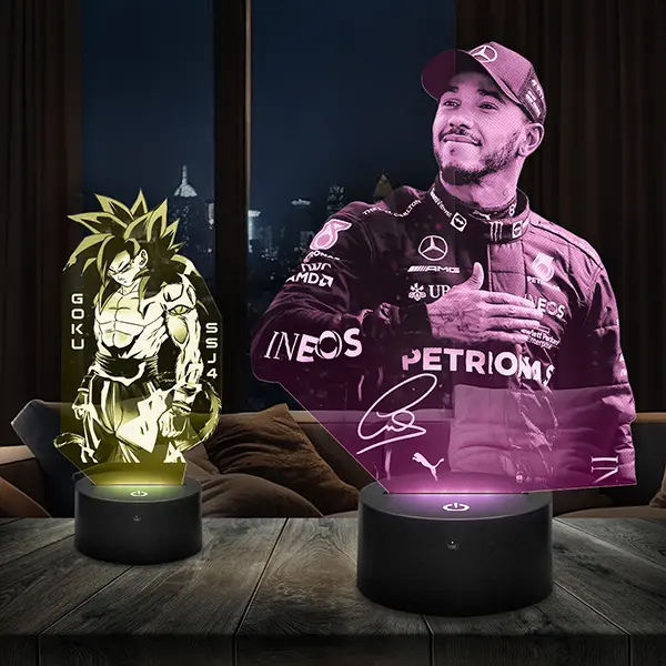 lampe 3D dragon ball manga pilote F1