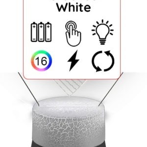 socle lampe craquelé