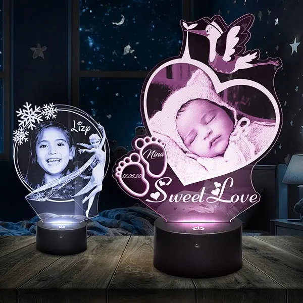 veilleuses personnalisées enfant